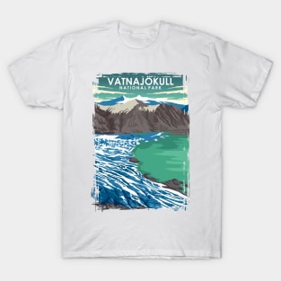 Vatnajokull National Park Travel Poster T-Shirt